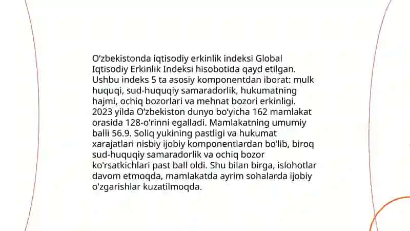 Yangi O'zbekistonda demokratik islohotlar va xalqaro reytinglar 4