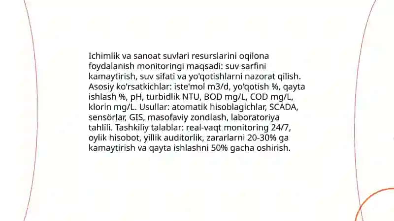 Monitoring tizimining tamoyillari va me'yoriy-huquqiy asoslari 4