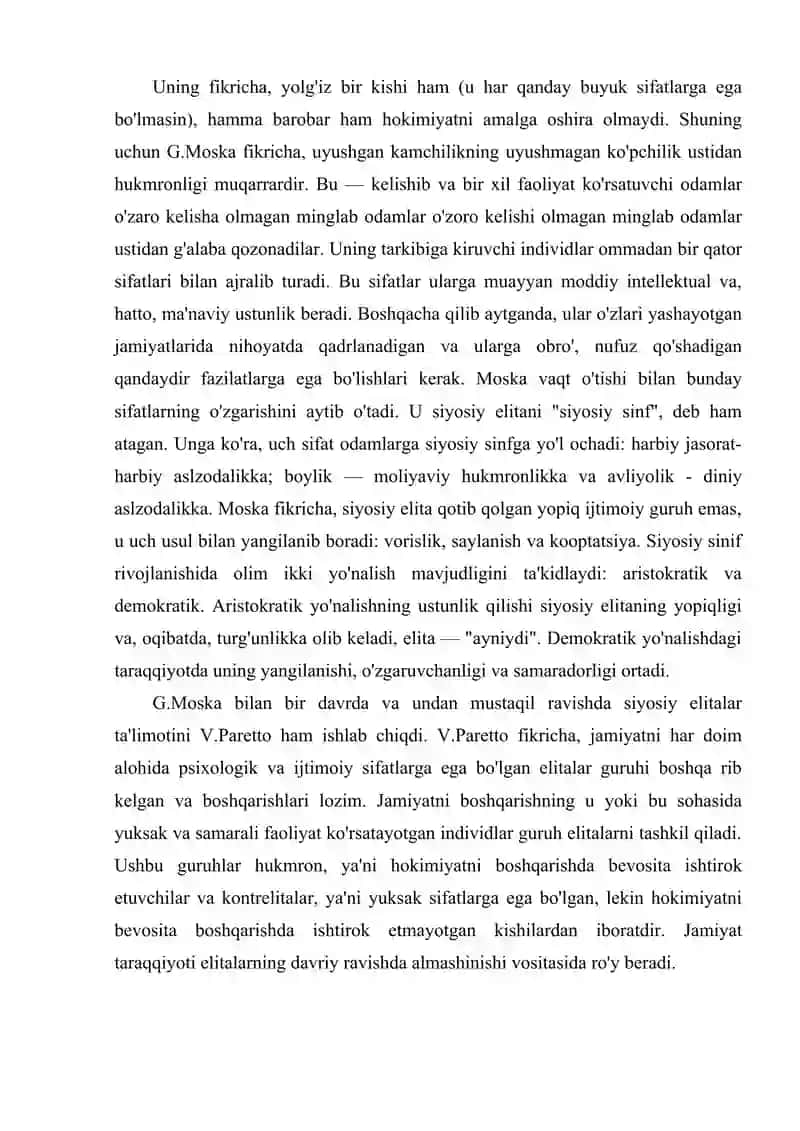 Siyosiy elita va siyosiy yetakchilik 4