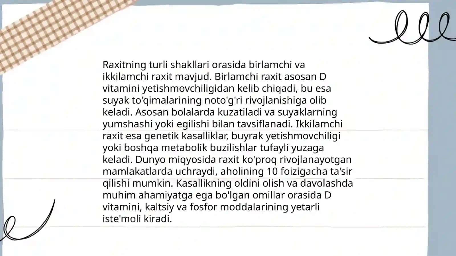 D vitamini rezistent bo'lgan raxit 4