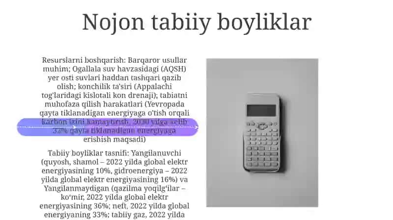 Tabiiy Resurslar va ularning Klassifikatsiyasi 4