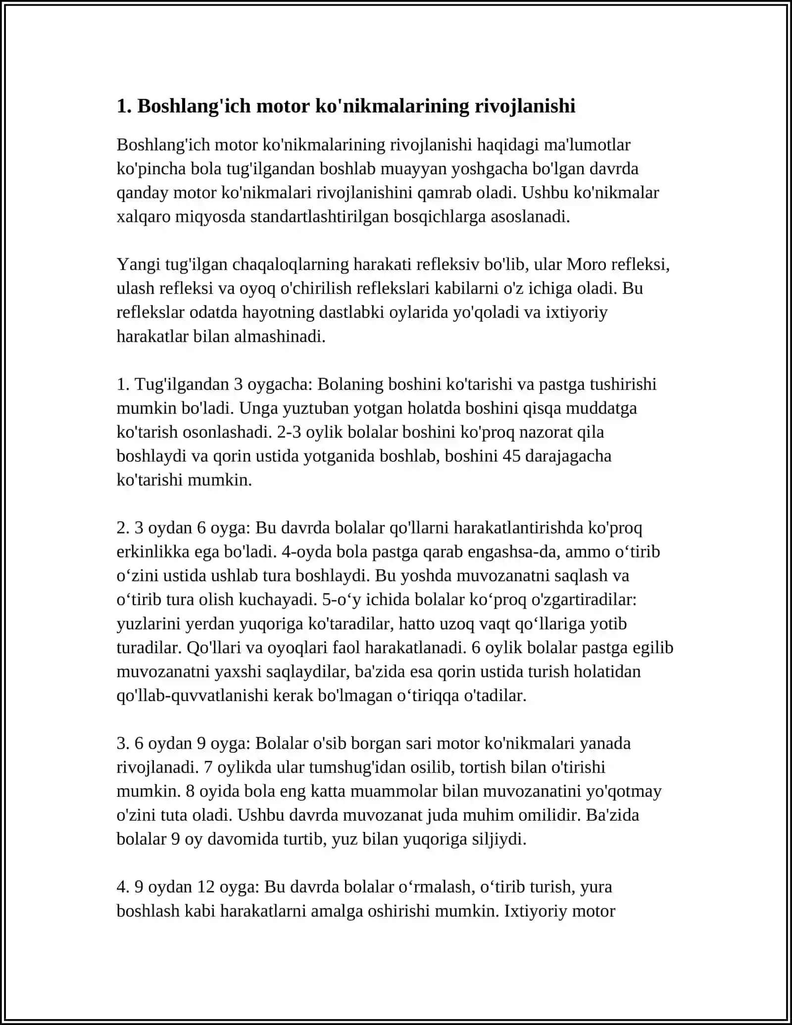 PRINTAL VA CHAQALOQLIK DAVRI O'ZIGA XOS PSIXOFIZOLOGIK XUSUSIYATLAR 4