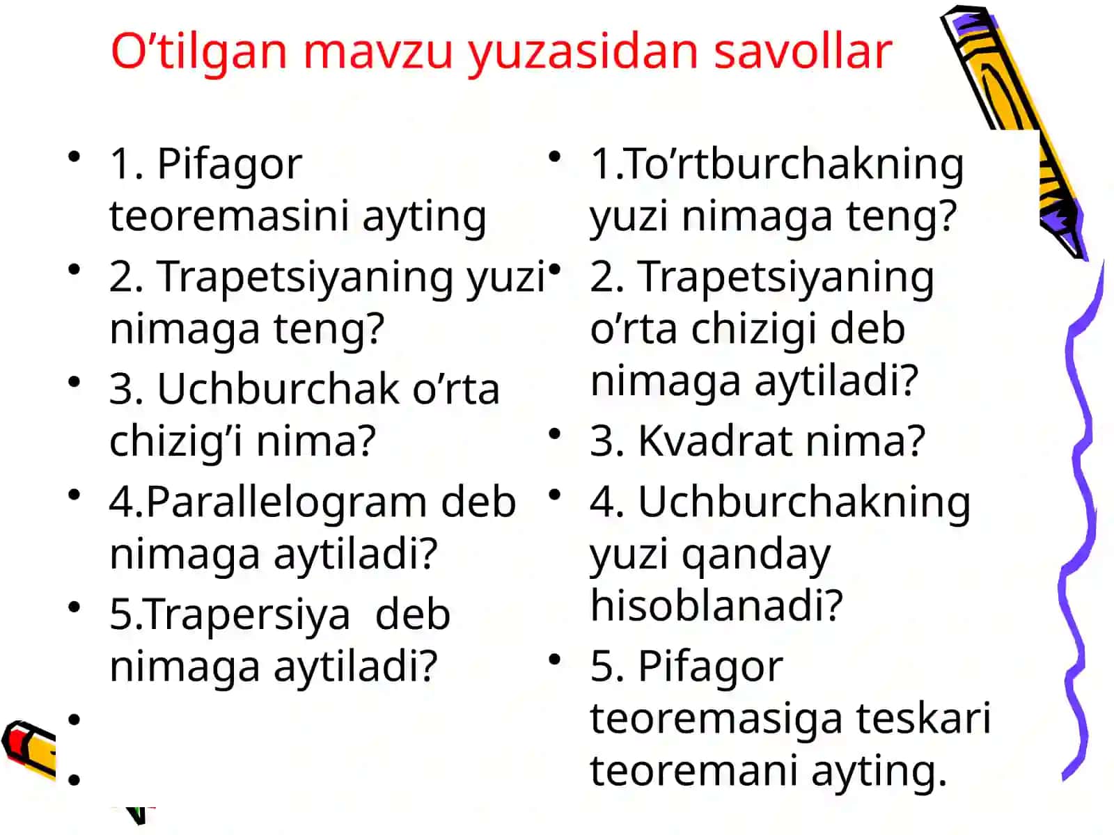 Aylana. Markaziy burchak 4