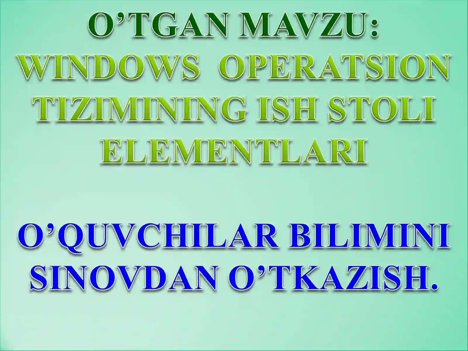 Windows operatsion tizimida oynalar bilan ishlash 4