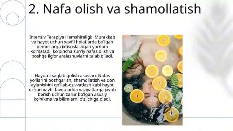 Og'ir bemorlar parvarishi.Reanimatsion yordam asoslari 4