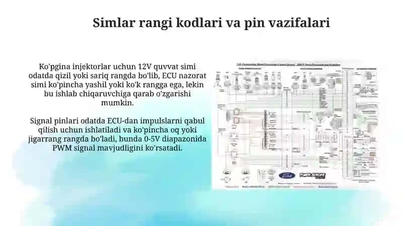 Injektorlar ulanish sxemasi 4
