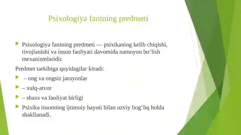 PSIXOLOGIYAGA KIRISH 4
