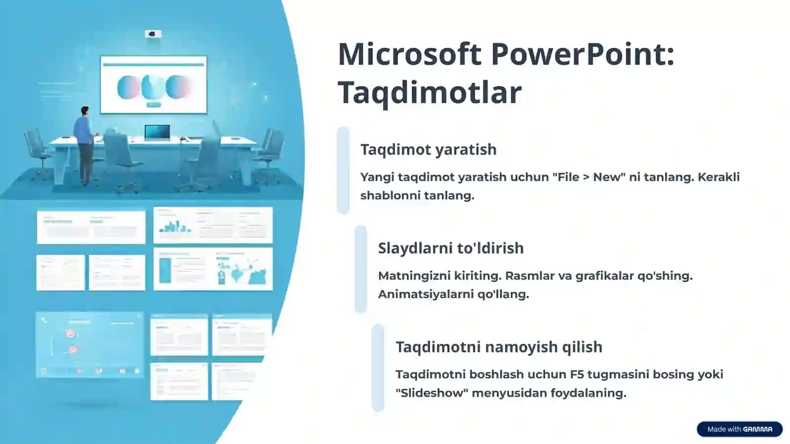 Microsoft Office dasturlari va ulardan foydalanish 4