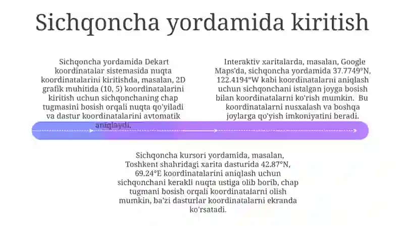 Dekart Koordinata Sistemida Koordinatalarni Kiritish Usullari 4
