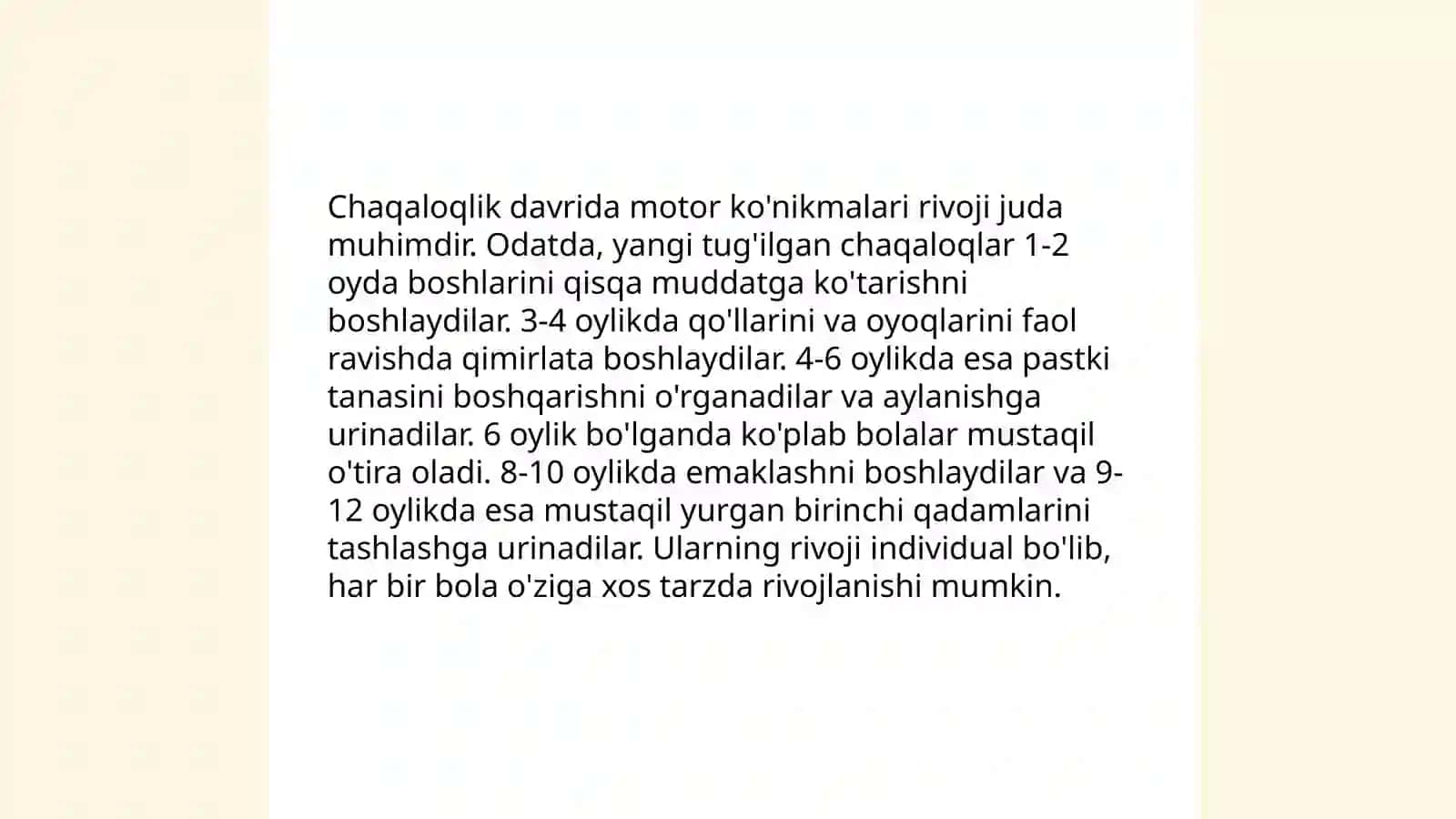 Chaqaloqlik davrining psixologik xususiyatlari va psixodiagnostikasi 4