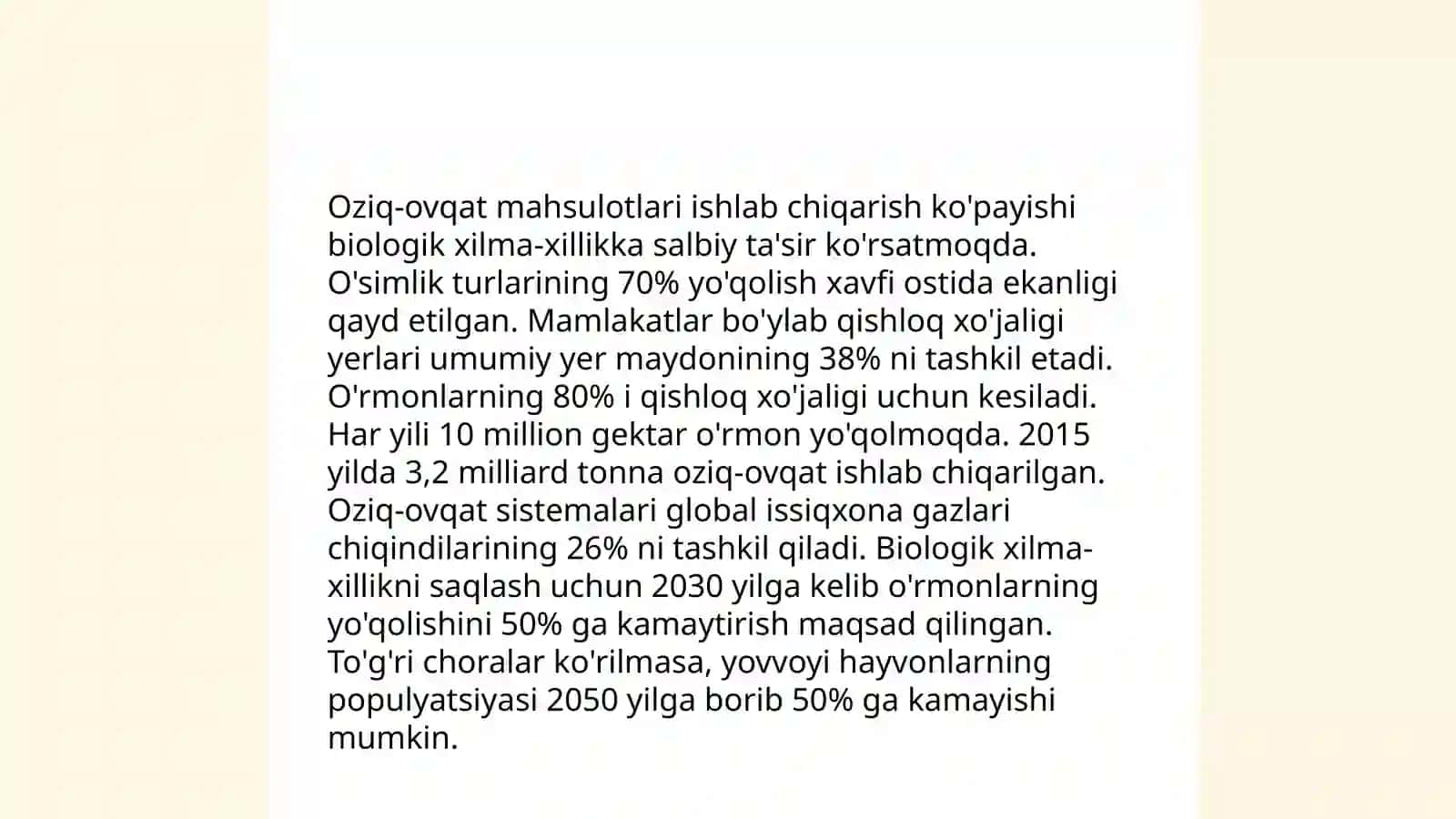 Antropogen omilning biosfera evolyutsiyasiga ta'siri 4