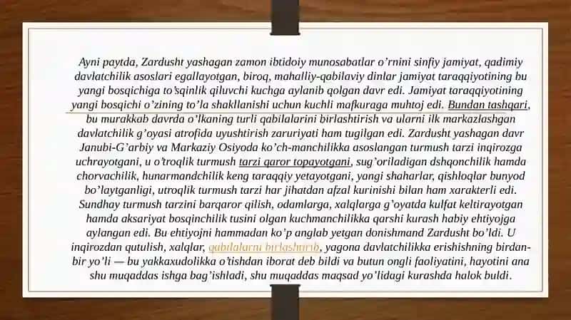 ZARDUSHTIYLIKNING VUJUDGA KELISHI 4