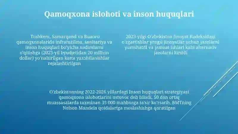 Yangi O'zbekiston dainson-haqq-huquqlari va erkinliklari kafolatining yaratilishi 4