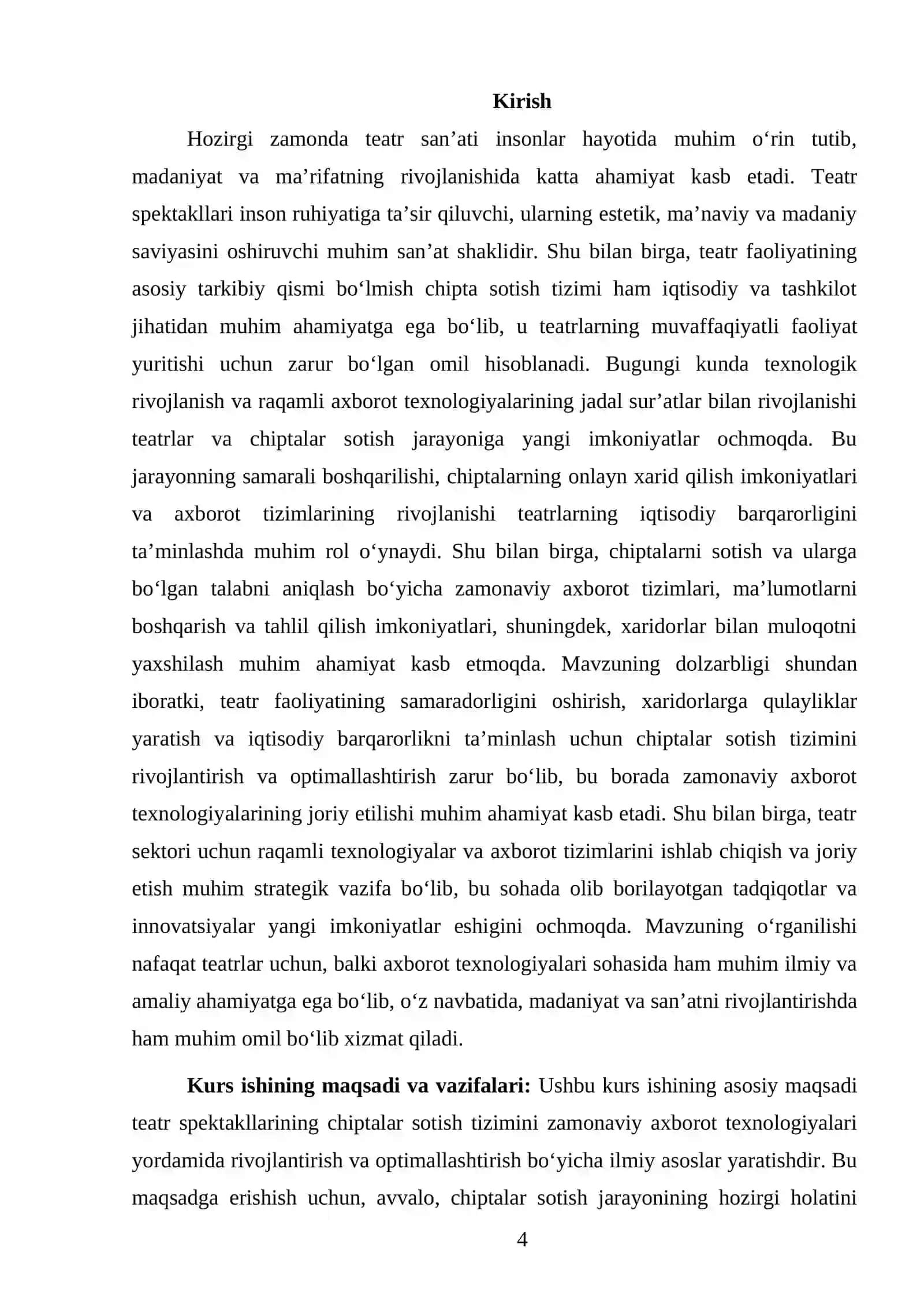 Teatr spektakllari va chipta sotish axborot tizimi 4
