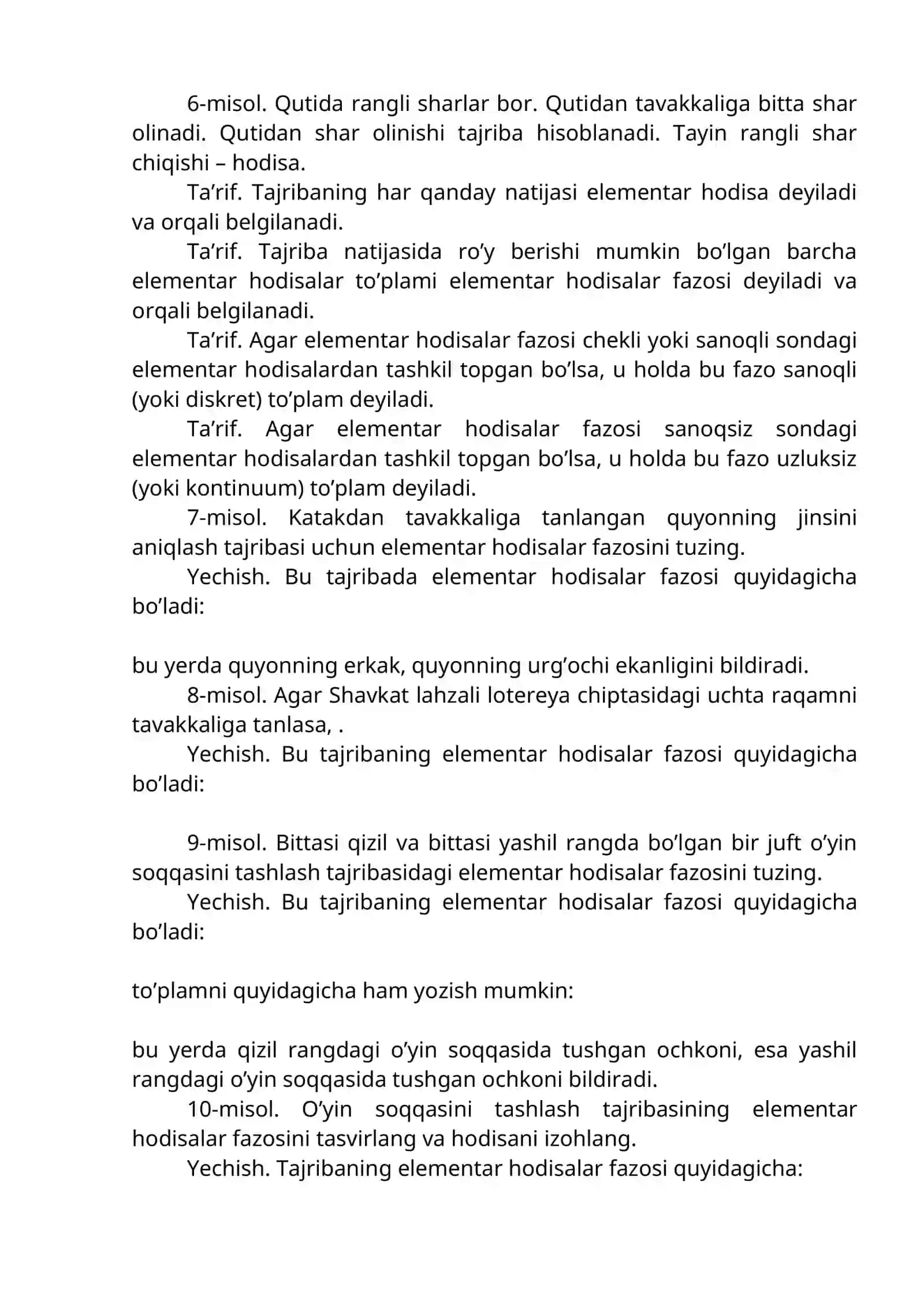 HODISALAR VA ULARNING EHTIMOLLIKLARI 4