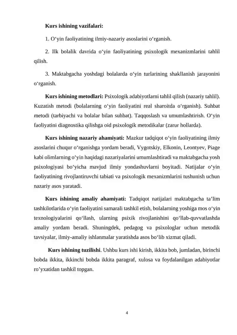 Ilk bolalik davrida o‘yin faoliyatining psixologik asoslari 4
