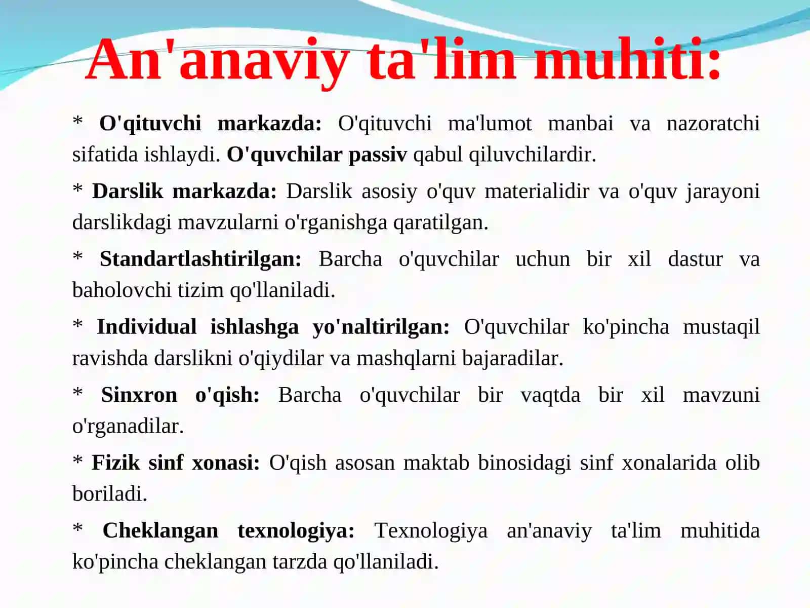 ИНФОРМАТИКА ВА АХБОРОТ ТEХНОЛОГИЯЛАРИ ФАНИДАН ЎҚУВ МАШҒУЛОТЛАРИНИ ТАШКИЛЭТИШ ВА ЎТКАЗИШ МEТОДИКАСИ 4