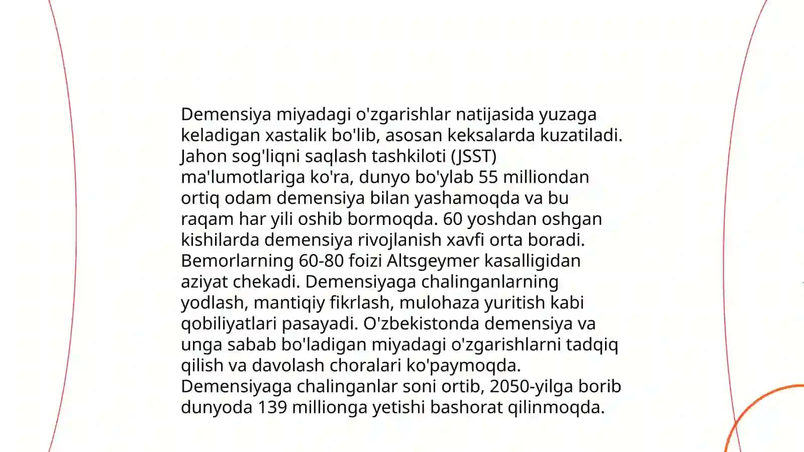 Demensiyaning Biologik Xossasi 4