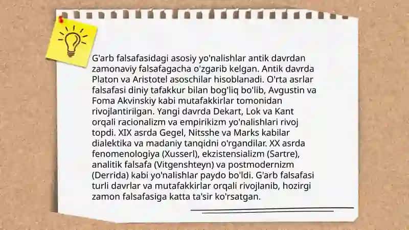 G'arb falsafasining ustivorligi 4