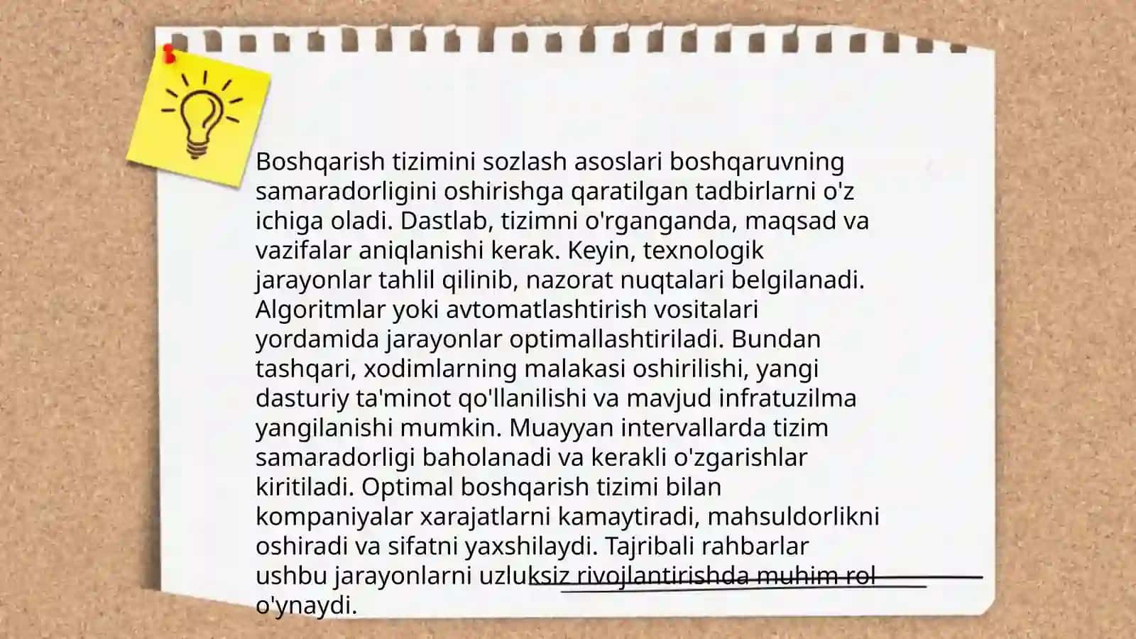 Boshqarish tizimini sozlash va boshqarish tushunchasi 4