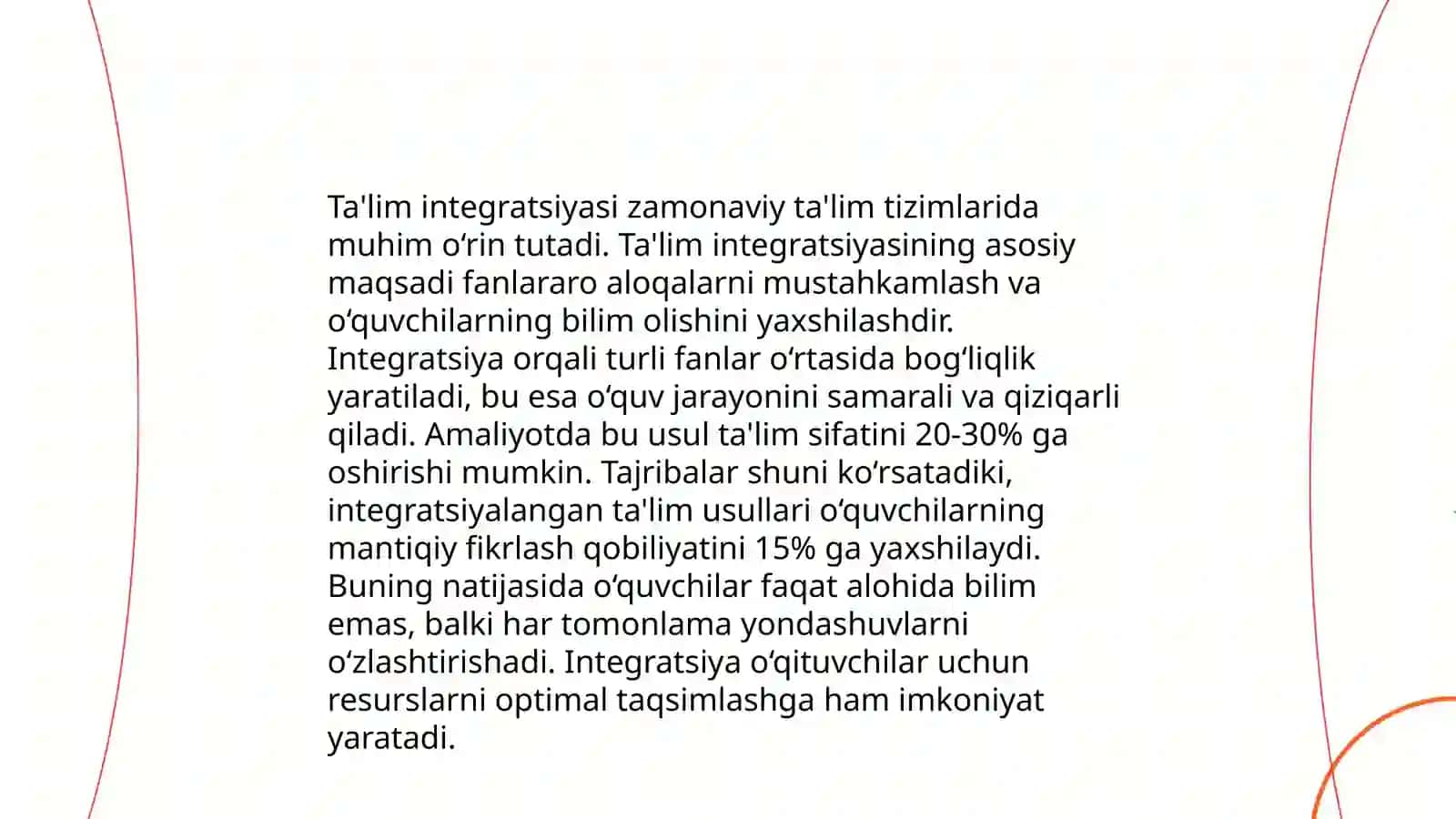 Ta‘limda innovatsion va integratsion jarayonlarning uzviyligi va uzliksizligi: Muommolar va yechimlar 4