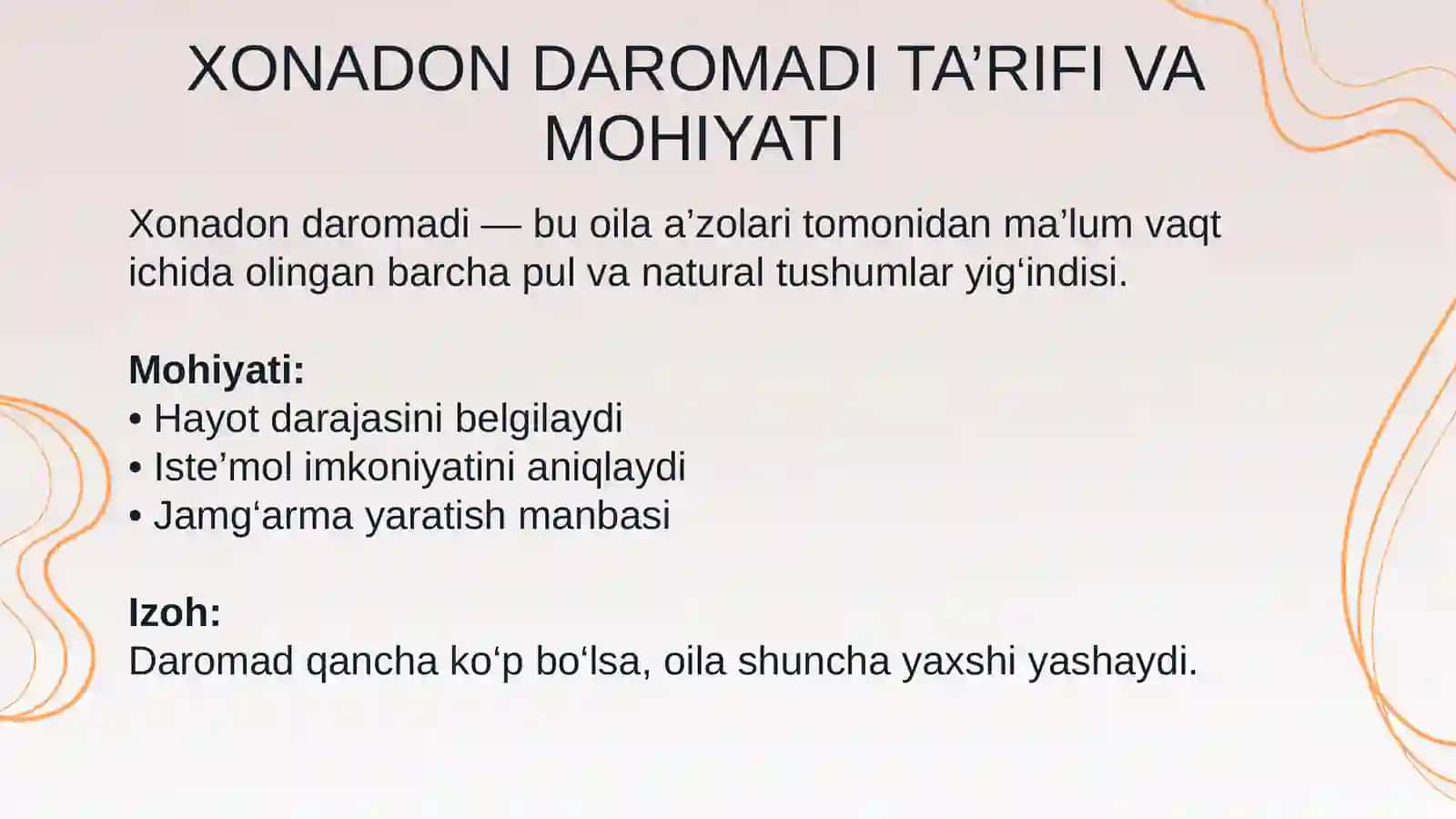 Xonadon xo'jaligi daromadlarini oshirish yo'llari 4