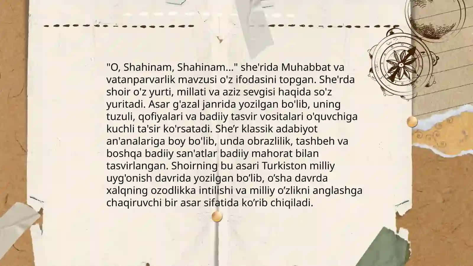 Sergey Yesenin,"O,Shahinam,Shahinam..."she'ri,tahlili 4