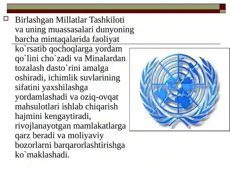 O'zbekistonning jahon hamjamiyatida tutgan o'rni 4