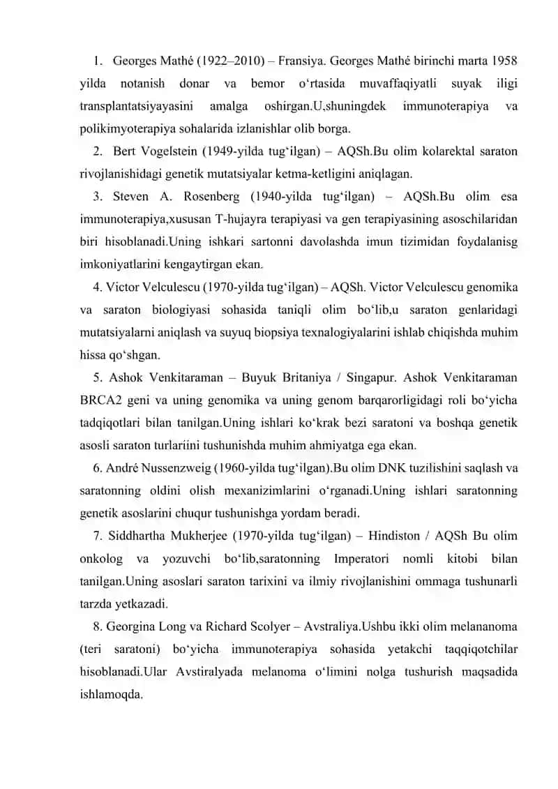 Onkologik kasalliklar 4