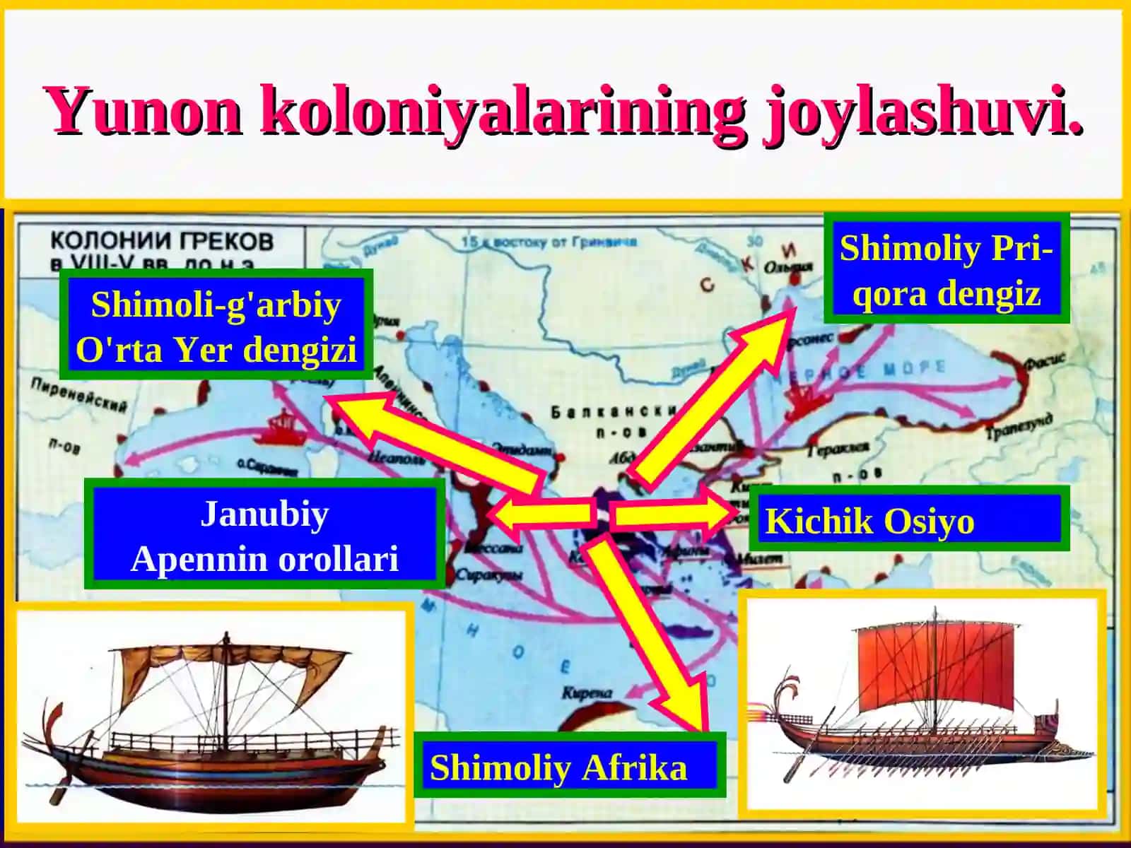 Yunon koloniyalarining tashkil topishi 4