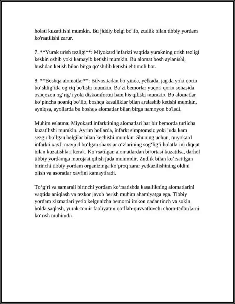 MIYOKARD INFARKTIDA 1-YORDAM 4