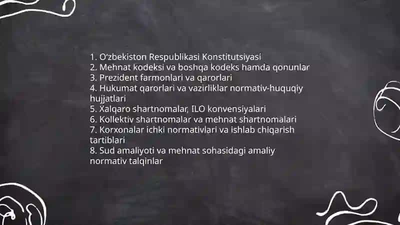 Mehnat huquqi tizimi 4