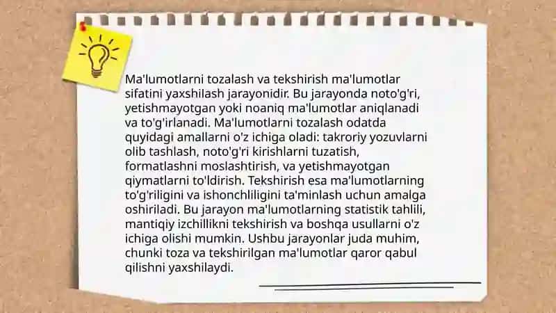 Toʻplangan maʼlumotlarni qayta ishlash 4