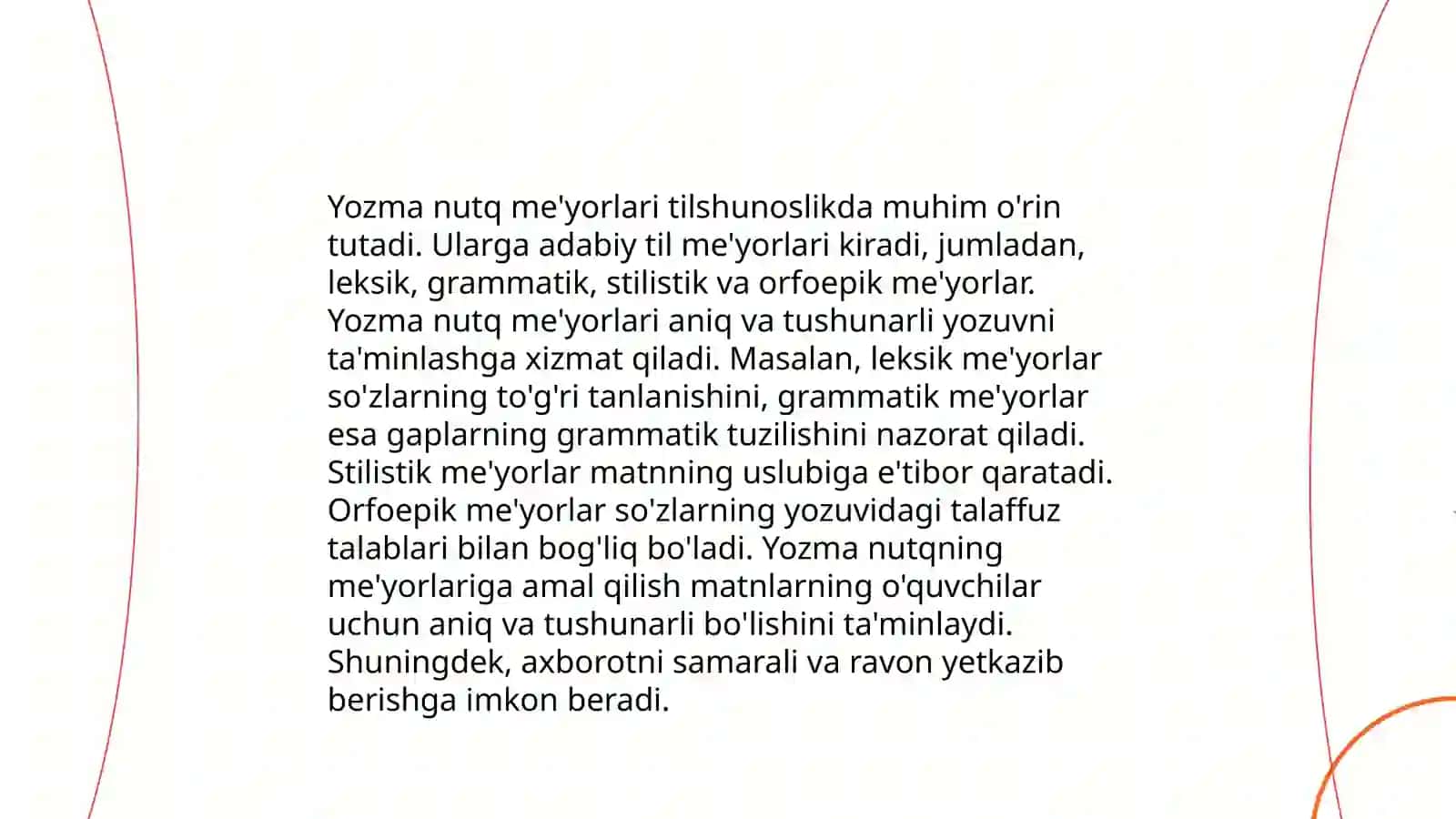 Og'zaki va yozma adabiy nutq meyorlari 4