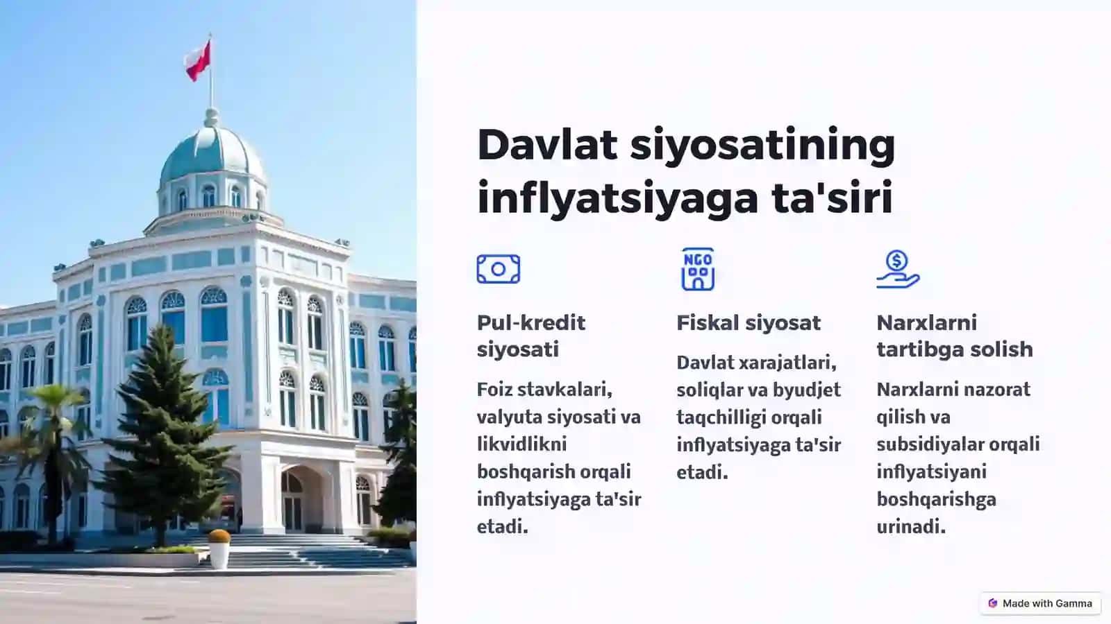O‘zbekiston Respublikasi iqtisodiyotidagi inflyatsiya jarayonlari tahlili 4