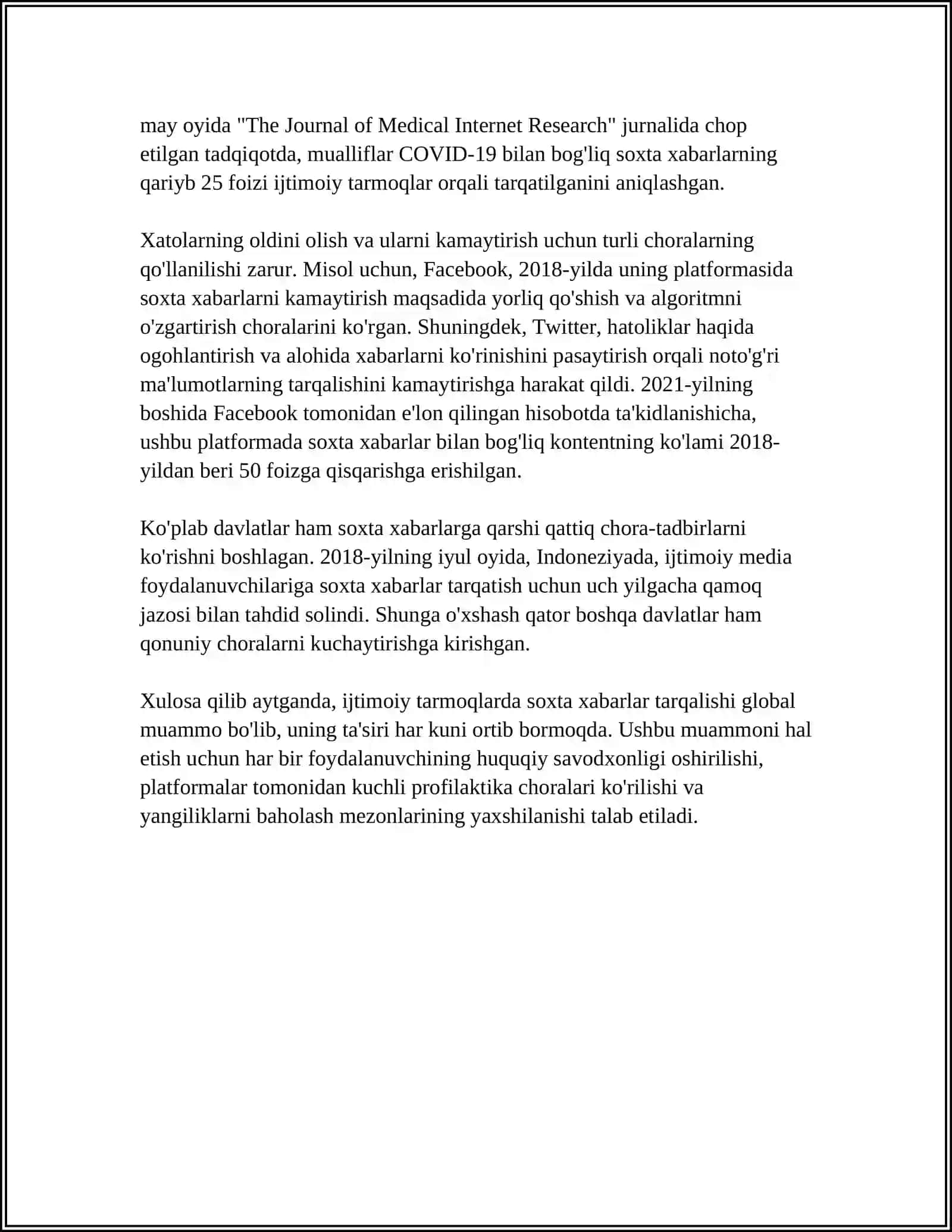 IJTIMOIY MEDIADA TAXDIDLAR, XURUJLAR VA XAVF-XATARLAR 4