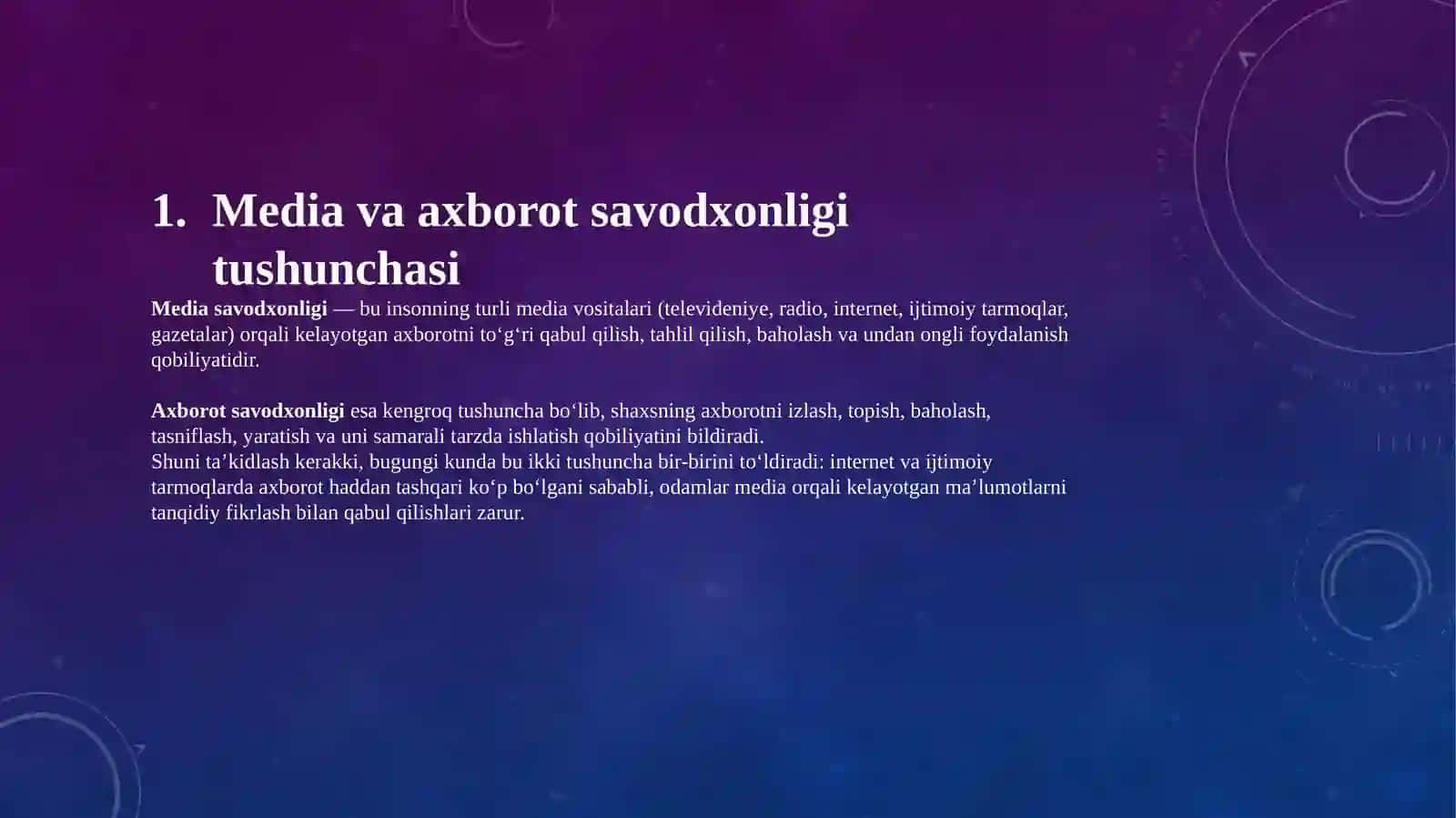 Media va axborot savodxonligi tushunchasi va uning ahamiyati 4