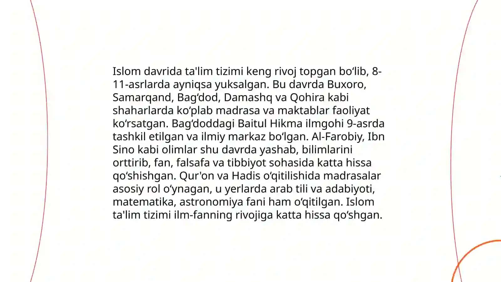 Movaraunnahrda tarbiya, maktab va pedagogik fikrlar rivoji 4