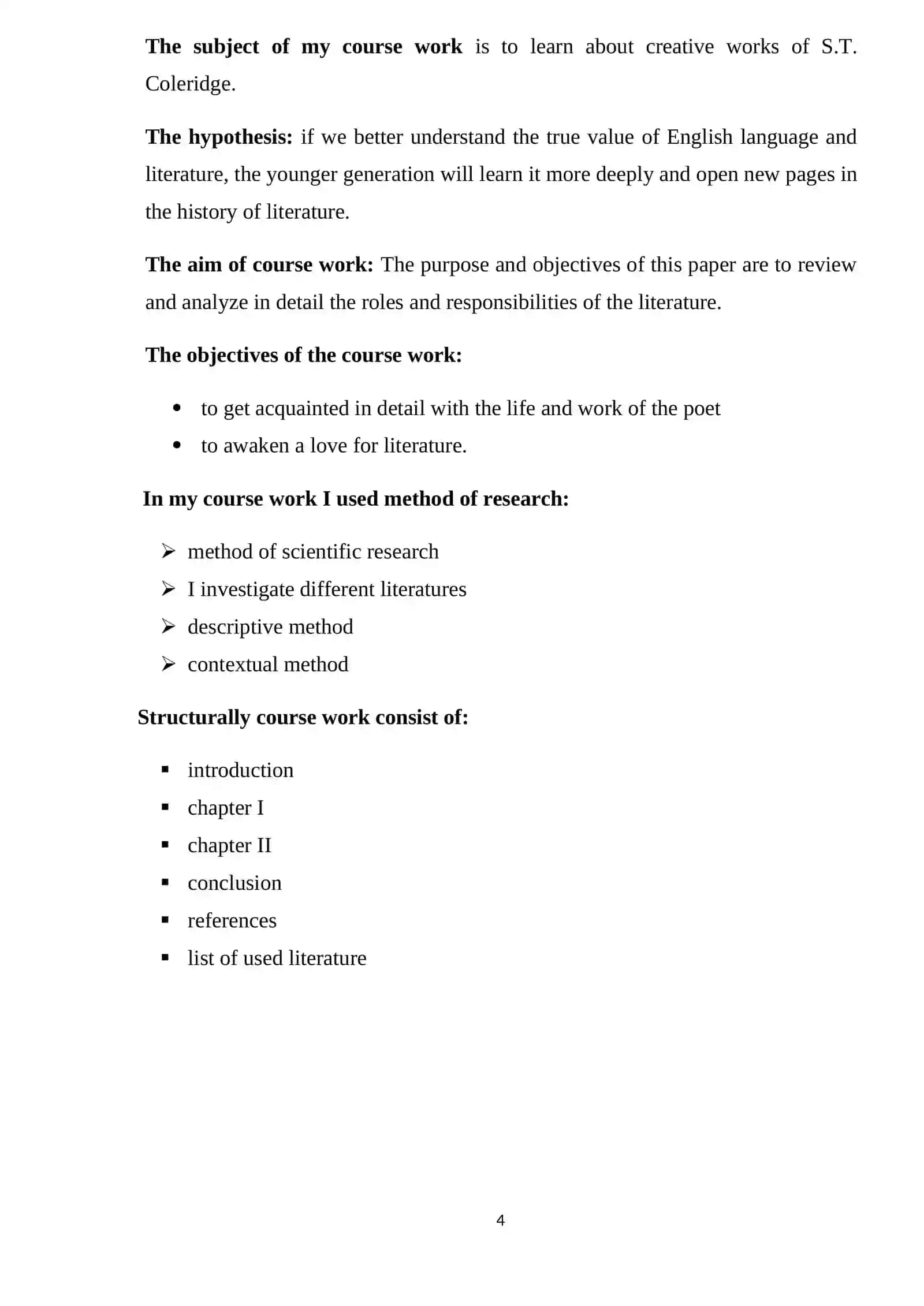 POETIC TECHNIQUES OF S.T. COLERIDGE 4