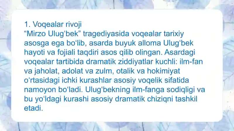Mirzo Ulug‘bek tragedyasi 4