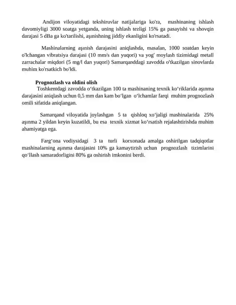 Mashina puxtaligini miqdoriy korsatkichlari aniqlash 4