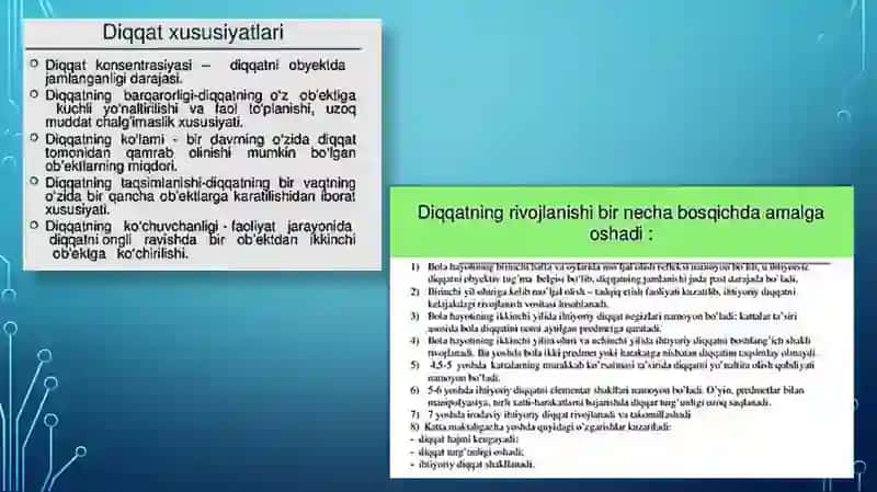 DIQQATNING KONSENTRATSIYASI VA MANTIQIY XOTIRA ORASIDAGI BOG'LIQLIK 4