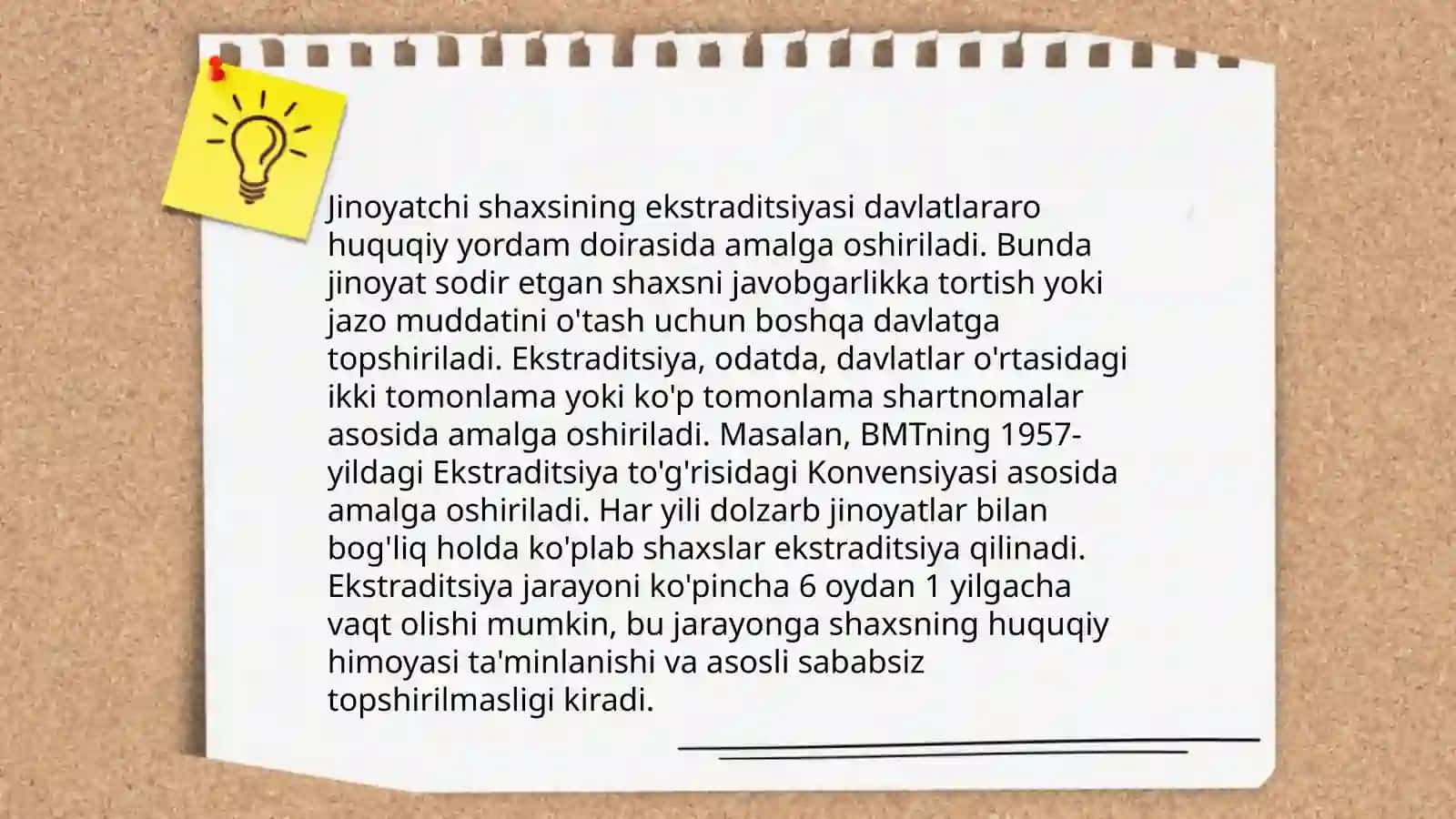 Jinoyat ishlari bo'yicha o'zaro huquqiy yordam va ekstraditsiya 4