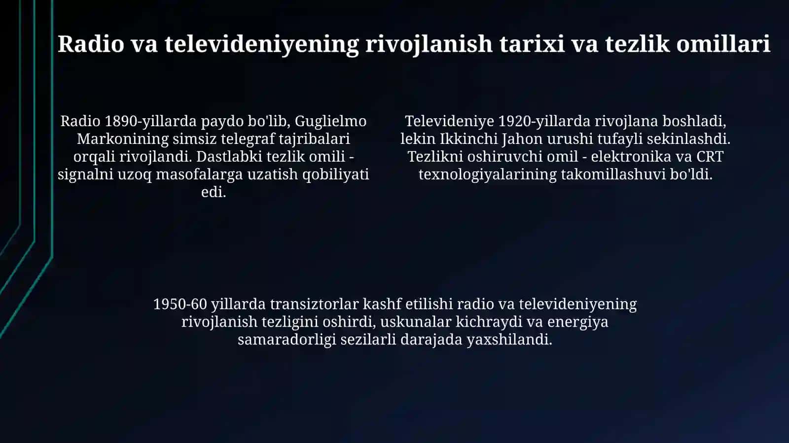 Radio va televideniya tezkor ommaviy axborot vositalari 4