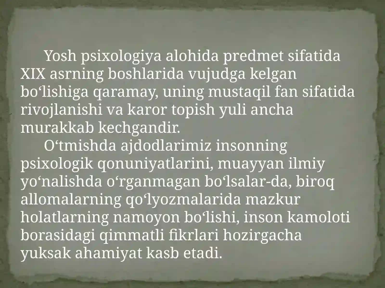 RIVOJLANISH PSIXOLOGIYASIPEDAGOGIKA PSIXOLOGIYA 4