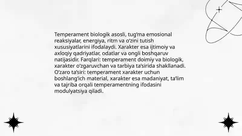 Temperament va uning psixologik tavsifnomasi 4
