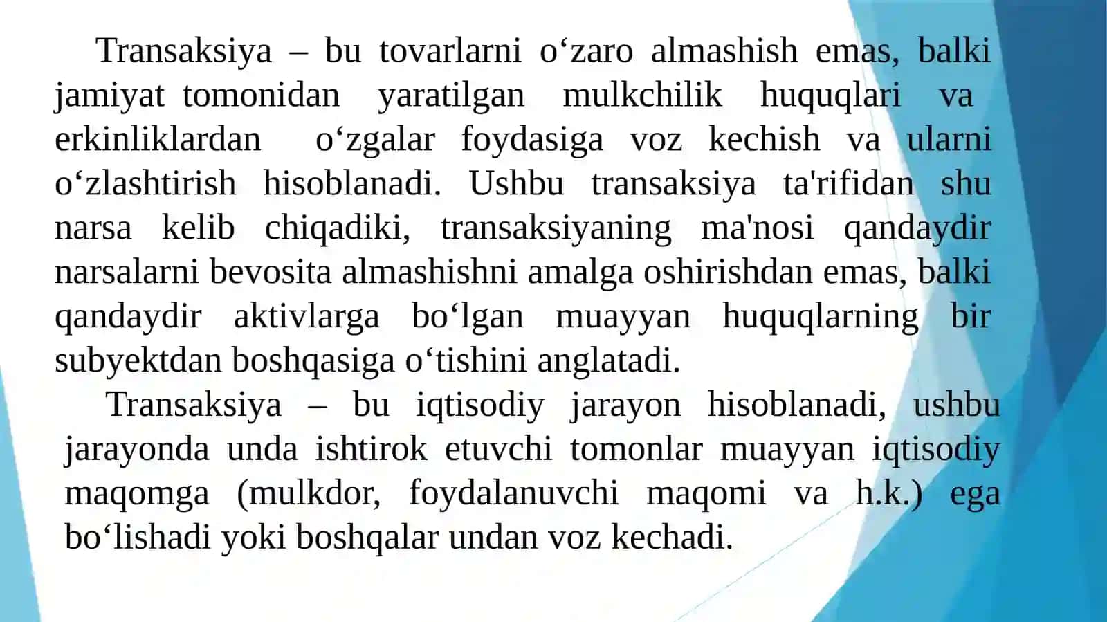 TRANSAKSIYA VA TRANSFORMASIYA XARAJATLARI HAMDA ULARNI TAHLIL QILISHGA YONDASHUVLAR 4