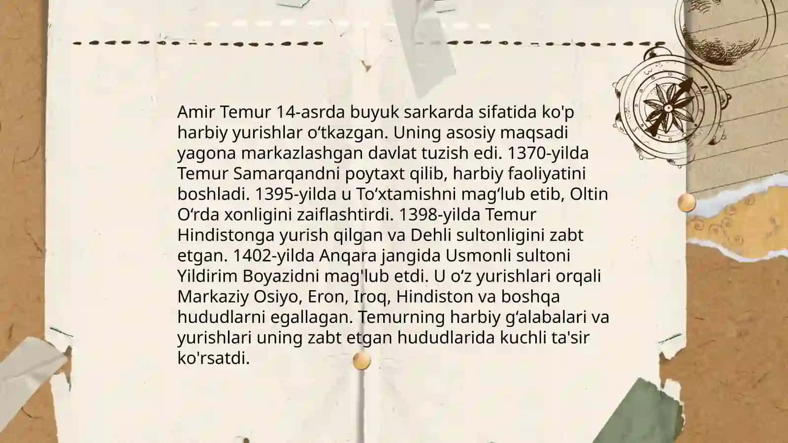 Amir Temur va Temuriylar davlati 4