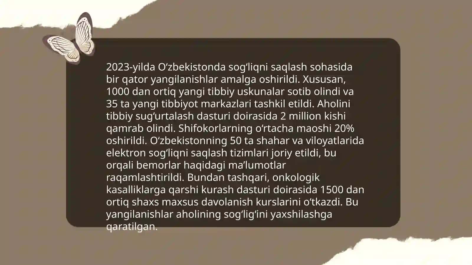 Oʻzbekistonda ijtimoiy sohada amalga oshirilayotgan oʻzgarishlar mazmun va mohiyati 4