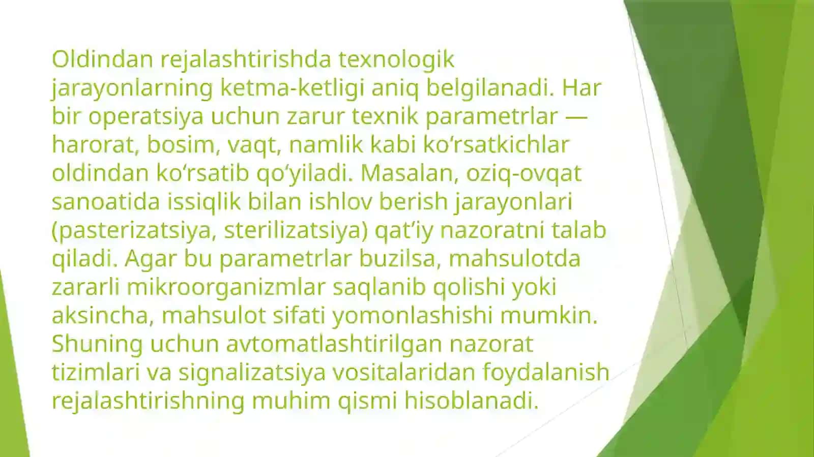 Texnologik yo‘riqnoma 4